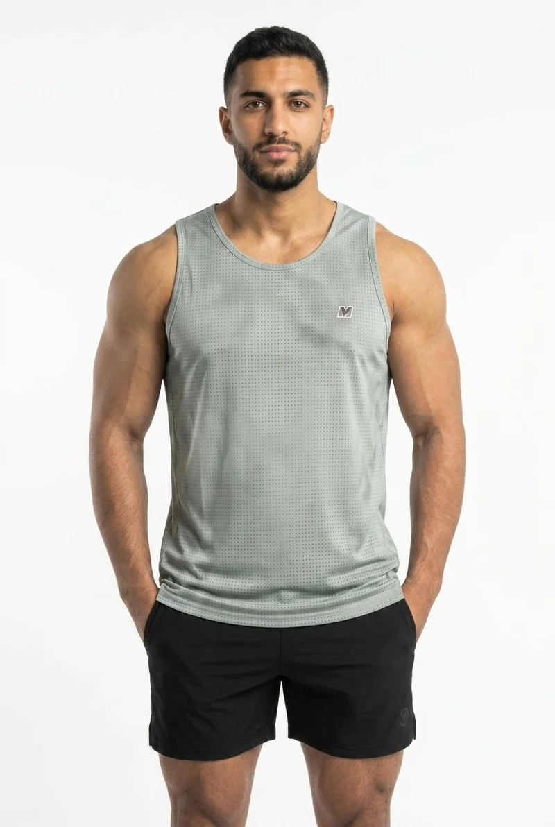 Men's Training Tank Top Light Grey