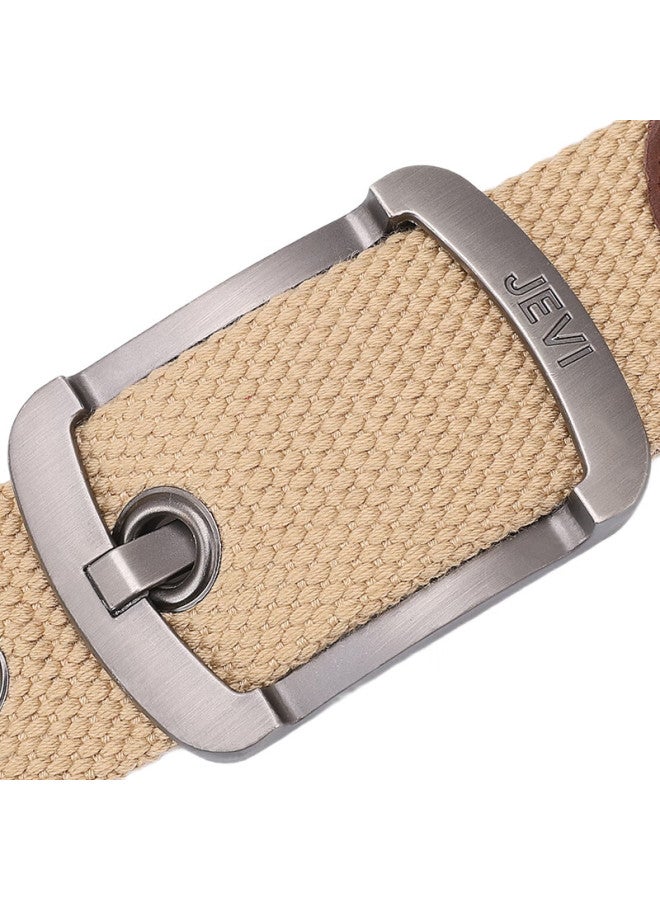 JEVI Jiweifanbu Waistband, Men'S Leather Belt, Casual Trouser Belt, Korean-Style Student Pin Buckle, Military Training, Valentine'S Day Gift - Image 1