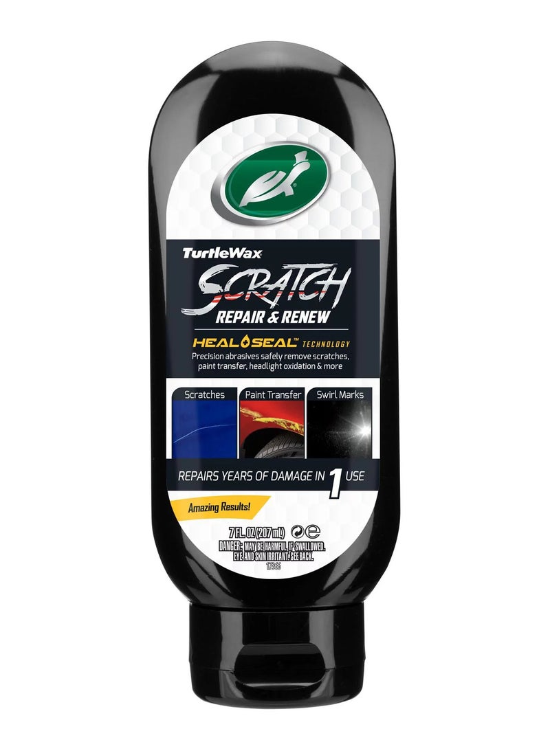 TurtleWax Turtle Wax Scratch Repair and Renew with Heal and Seal Technology, 207ml Advanced Scratch Remover  - Image 1