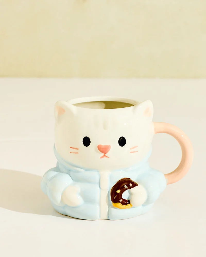 REDTAG Assorted 3D Cool Cat Mug 11oz