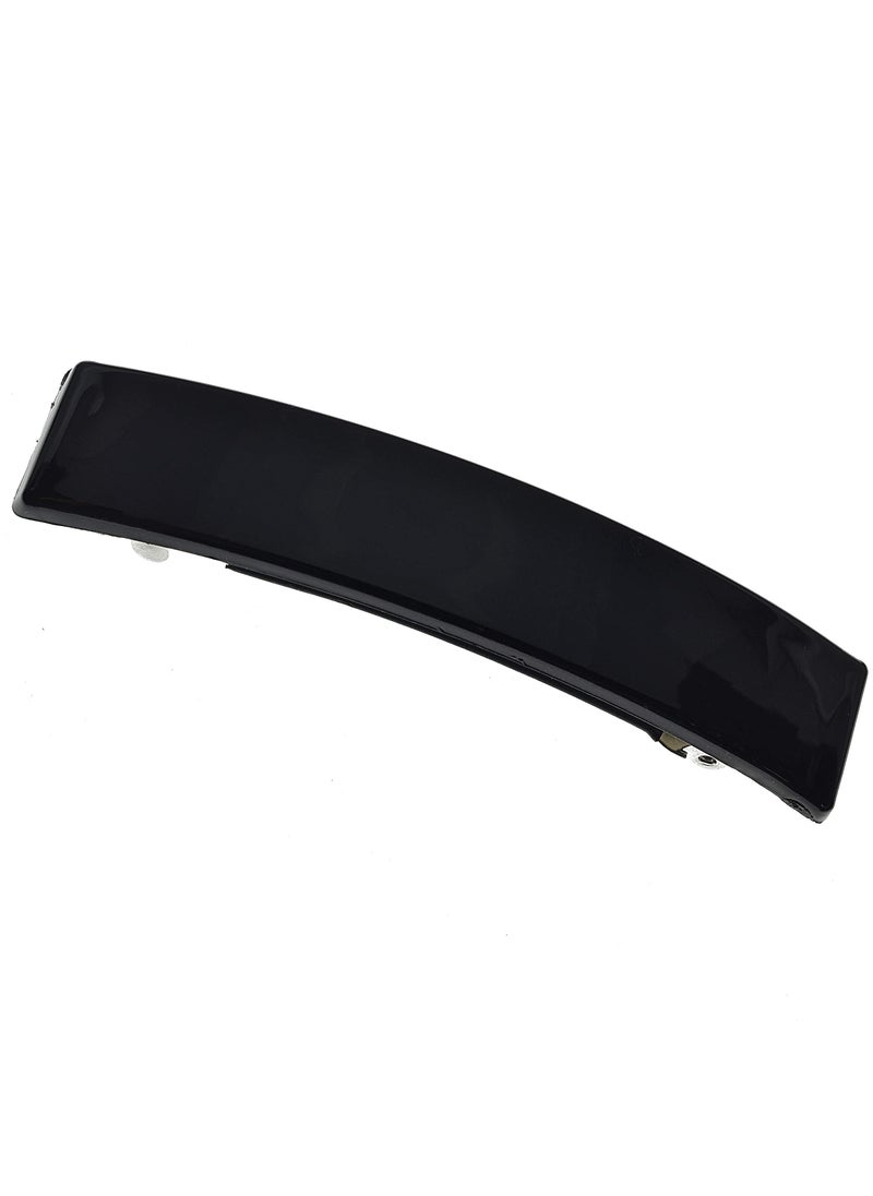 CAMILA - Camila Paris AD820 French Hair Barrette Clip for Girls, Black, Rubberized Metal Clasp, Strong Hold Grip Hair Clips for Women, No Slip and Durable Styling Girls Hair Accessories, Made in France - Image 1