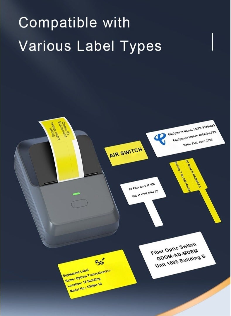 Joshberg Label Maker Machine with Tape, Thermal Label Printer Easy to Use for Office, Home, Business - Image 5