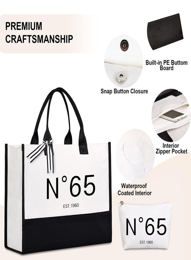 Lamyba 65th Birthday Gifts for Women, 65s Birthday Decorations for Women/Wife/Mom/Friends/Sister, Back in 1960 Poster, N 65 Tote Bag - Image 2
