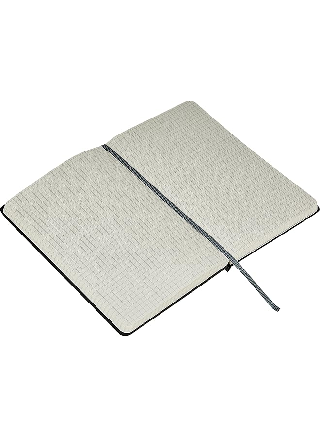 erorex Classic Grid Notebook Graph Ruled 240 Pages Black Hardcover - Image 3