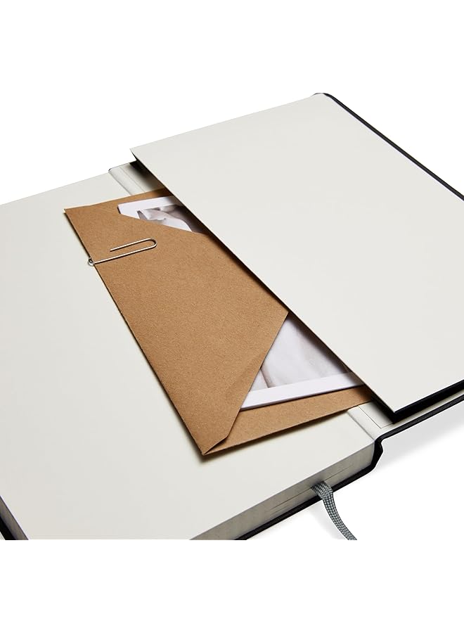 erorex Classic Grid Notebook Graph Ruled 240 Pages Black Hardcover - Image 4