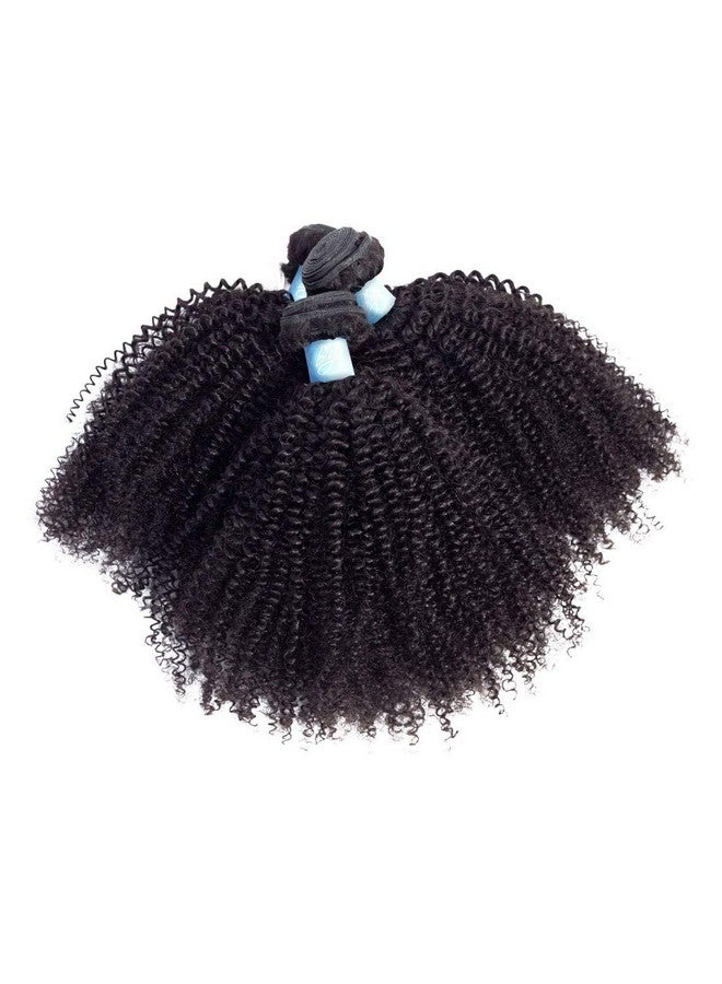 BLY 7A Mongolian Afro Kinky Curly Human Hair Single Bundle 10 Inch Unprocessed Hair Weave Weft Big Hair For African American Women Natural Color - Image 5