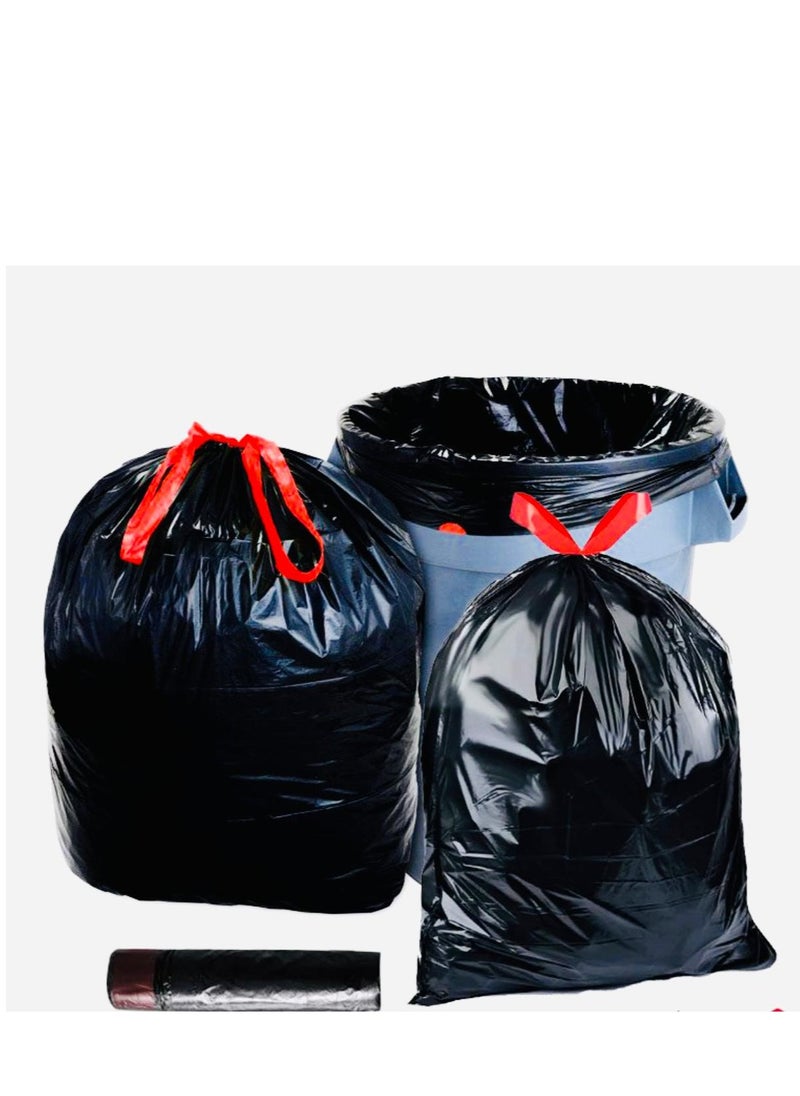 Pack of 2 ECO Plastic Drawstring Garbage Bag 30 pieces Black 54x60cm Extra Strong (XS) - pzsku/Z64124925E7980EB746F3Z/45/_/1735721520/87d9ad57-cf28-45f5-b18f-0ec2997589e0