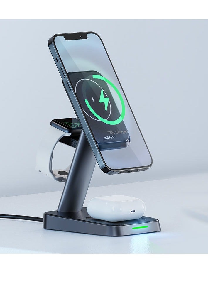 ACEFAST E3 desktop three-in-one wireless charging stand. - Image 2