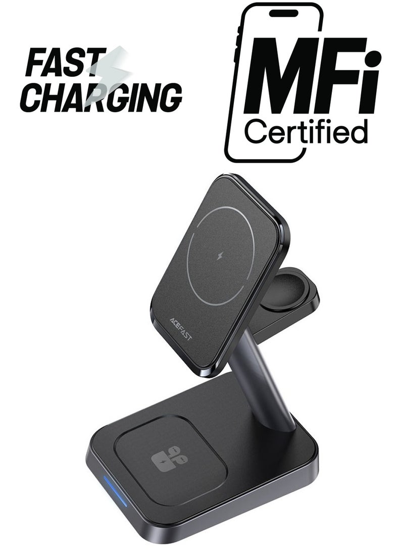 ACEFAST E3 desktop three-in-one wireless charging stand. - Image 1