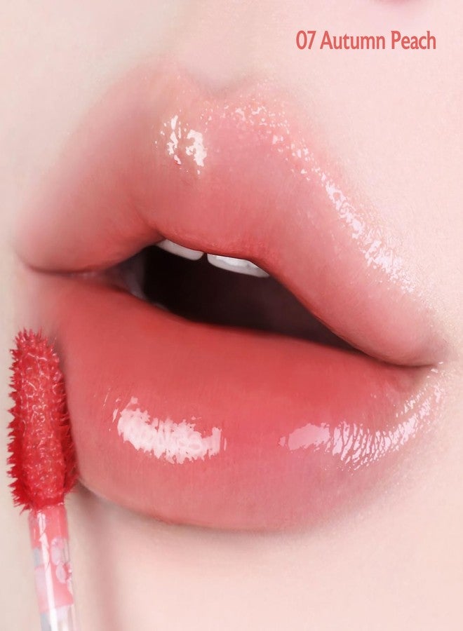 ميلك تاتش ملمع شفاه جيلي ميلك تاتش - ملمع شفاه مرطب يدوم طويلاً، لون شفاه خفيف الوزن، لمعان مشرق، مثالي للاستخدام اليومي، زيت شفاه كوري (07 خوخ الخريف) - Image 2