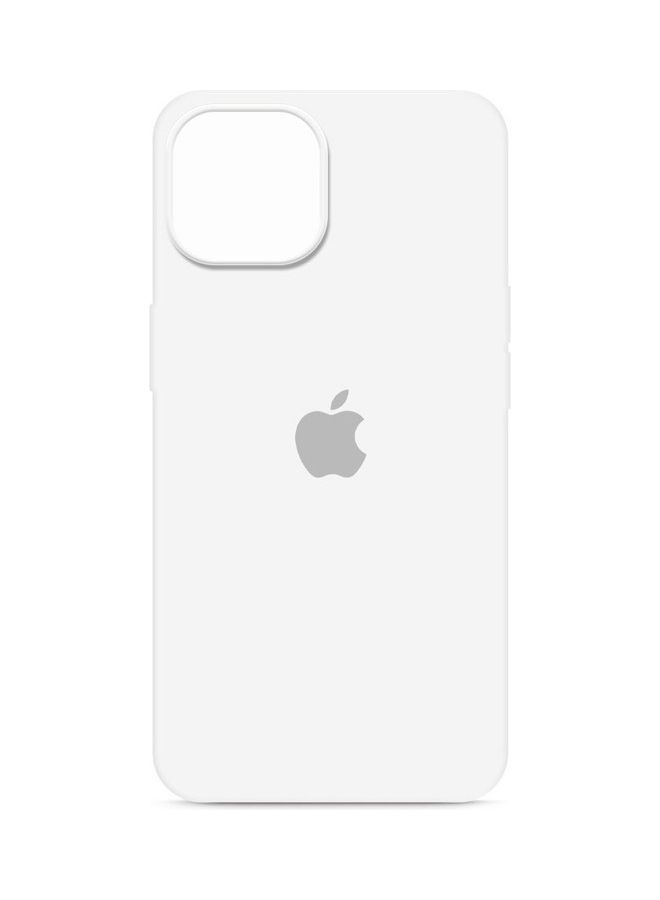 NIBEMINENT Silicone Case Cover Liquid Gel Soft Ultra Slim Shockproof Back Full Body Protection For Apple iPhone 14 Plus 6.7 inch White - Image 2