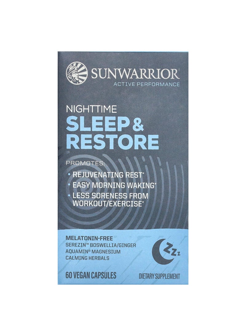 Nighttime Sleep & Restore, 60 Vegan Capsules