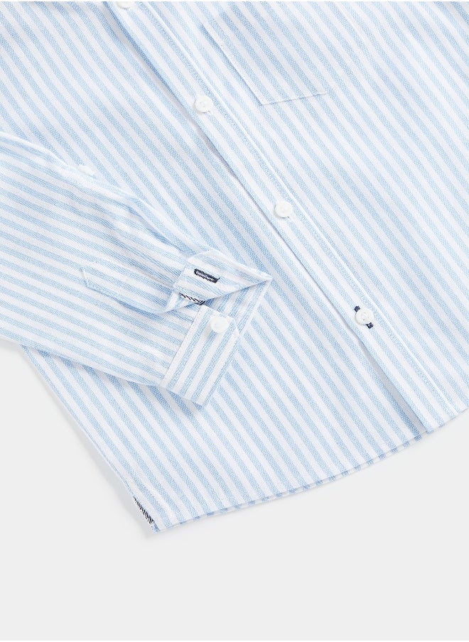 mothercare Striped Oxford Shirt  - Image 5