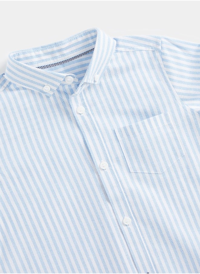 mothercare Striped Oxford Shirt  - Image 2