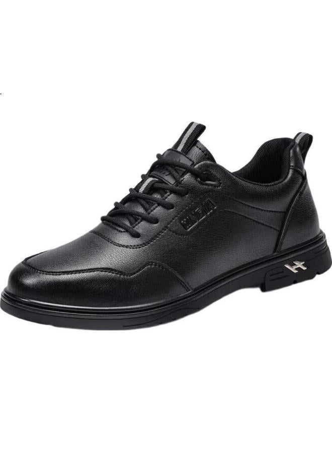 Qingya Chef Shoes For Men, Non-Slip, Oil-Resistant, Waterproof, Kitchen-Specific, Back-Of Kitchen, Men'S Work Casual Leather Shoes C019 43 - Image 2