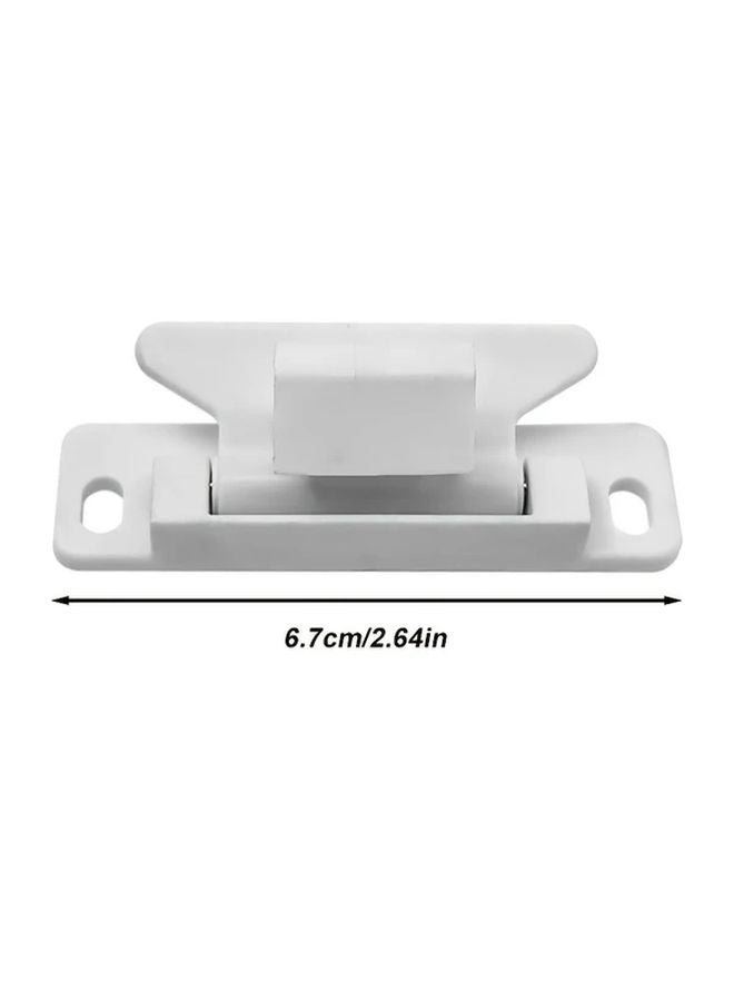 White Heavy Duty RV Furniture Latch Cabinet Door Drawer Lock For Camper Trailer - Image 3