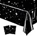 Blue Orchards Space Party Table Covers Pack of 2 54 x 108 XL Plastic Tablecloths for Galaxy Theme Birthday Outer Space Decorations Night Sky Supplies - Image 3