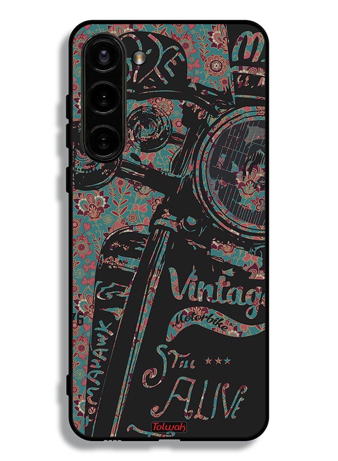 Tolwak Samsung Galaxy S23 Plus 5G Protective Case Cover Vintage Motorbike - Image 3
