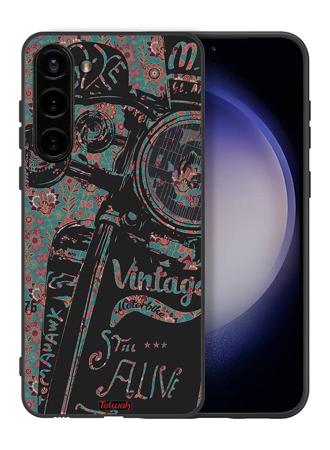 Tolwak Samsung Galaxy S23 Plus 5G Protective Case Cover Vintage Motorbike - Image 2