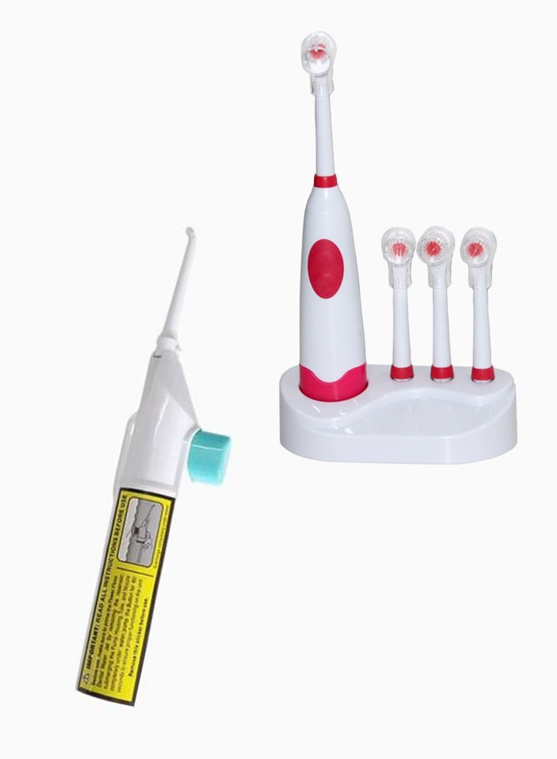 AGD Electric toothbrush set with tooth cleaner