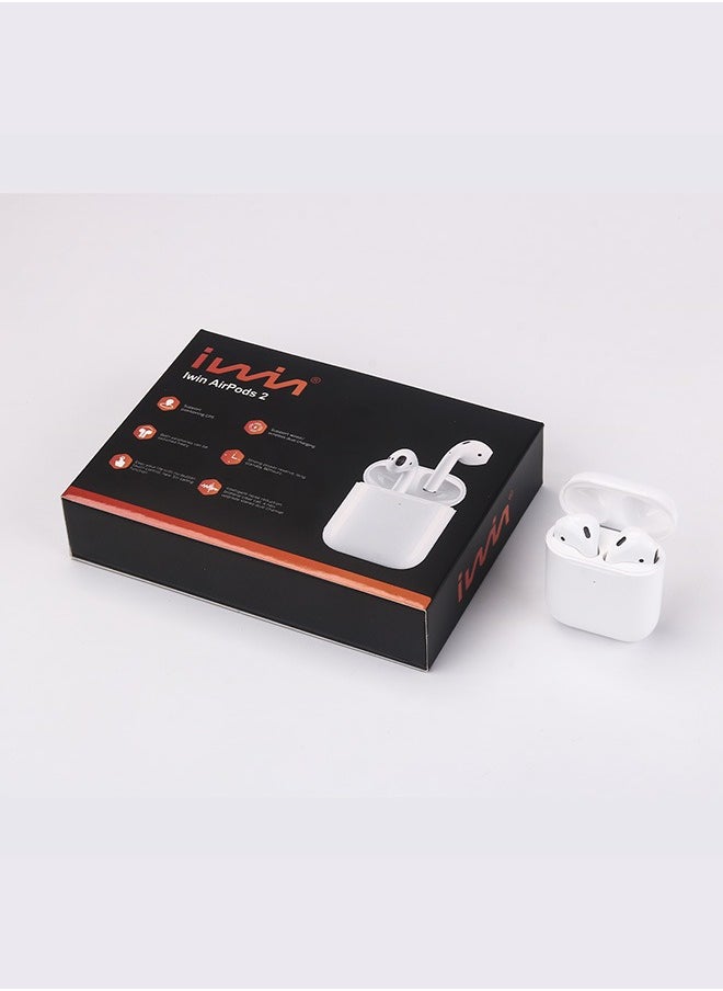 Iwin - Iwin Pods 2 True Wireless Earbuds With Charging Case - White - Image 1