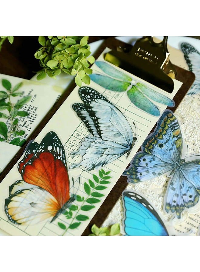 Doraking 56PCS Middle Size Plants Scrapbook Stickers - DIY Decoration Transparent Sulfuric Paper Plants Stickers for Scrapbook Decoration Without Repeat - Image 4