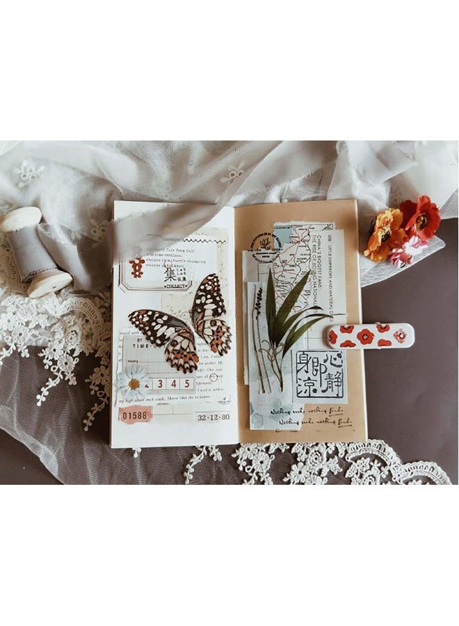 Doraking 56PCS Middle Size Plants Scrapbook Stickers - DIY Decoration Transparent Sulfuric Paper Plants Stickers for Scrapbook Decoration Without Repeat - Image 5