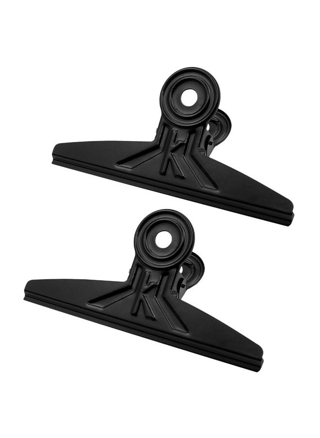 Coideal Extra Large Bulldog Clips - 2 Pcs 20Cm Long Jumbo Xl Bull Binder Paper Clip Clamps For Office (Black, 7 7/8 Inch)  - Image 1