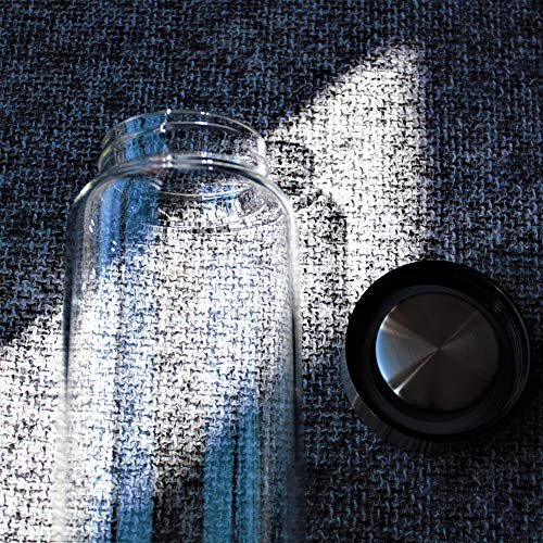 sunkey Glass Water Bottle 32 oz High Borosilicate with Neoprene Sleeve Leak Proof Lid Reusable Eco Friendly Bpa Free - Image 3