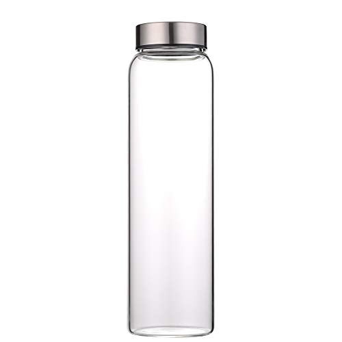 sunkey Glass Water Bottle 32 oz High Borosilicate with Neoprene Sleeve Leak Proof Lid Reusable Eco Friendly Bpa Free - Image 4