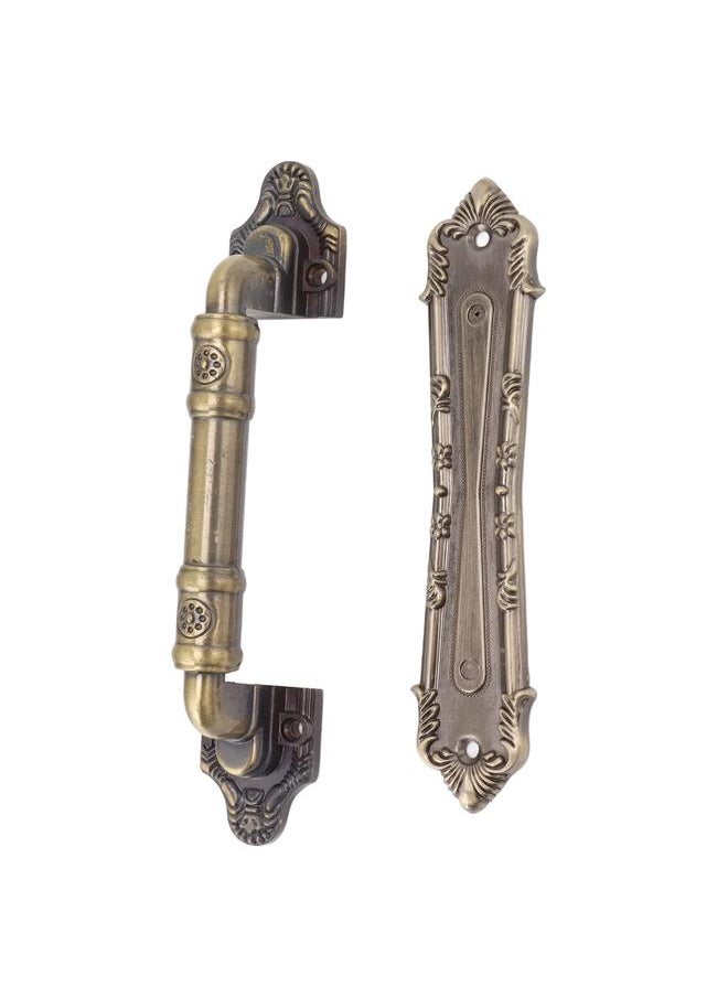 Thoraya Pull Handle Bronze Exquisite Vintage Style Electroplated Gate Pull Sliding Door Handle  - Image 5