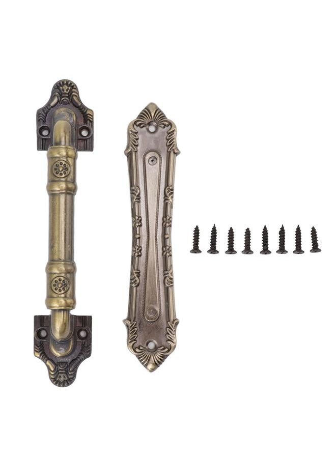 Thoraya Pull Handle Bronze Exquisite Vintage Style Electroplated Gate Pull Sliding Door Handle  - Image 1
