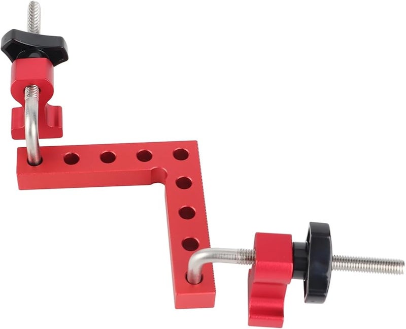 Professional 90 Degree Right Angle Woodworking Clamp 100mm Aluminum Alloy Metric Imperial Measurement - Image 5