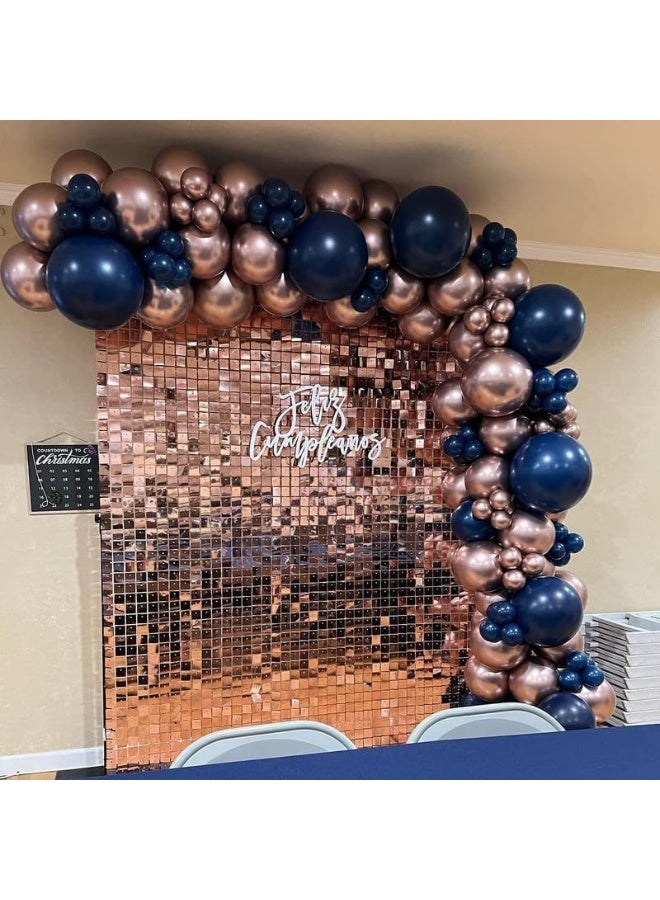 خلفية جدارية لامعة 24 قطعة من الألواح الجدارية، حامل جدار لامع، ألواح جدارية مربعة لامعة، زينة خلفيات الصور، ألواح لامعة بمقاس 30X30 سم لحفلات عيد الميلاد، الذكرى السنوية، الخطوبة - Image 4