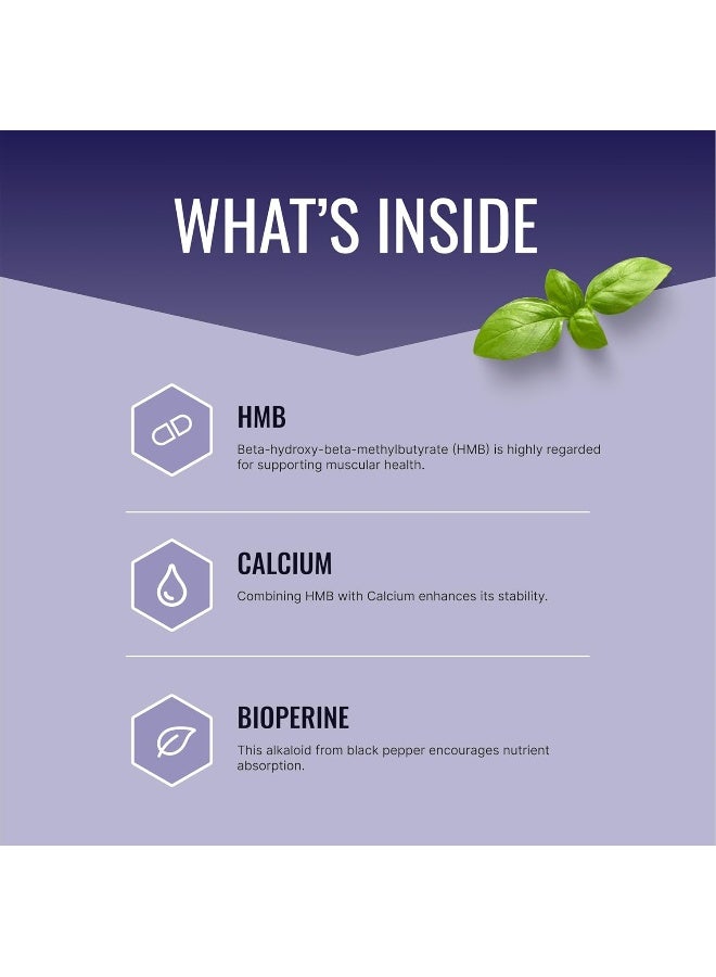 Approved Science HMB - Supports Muscles and Exercise - 1500 mg HMB - High-Absorption BioPerine - 60 Vegan Capsules - 1 Month Supply - Image 2