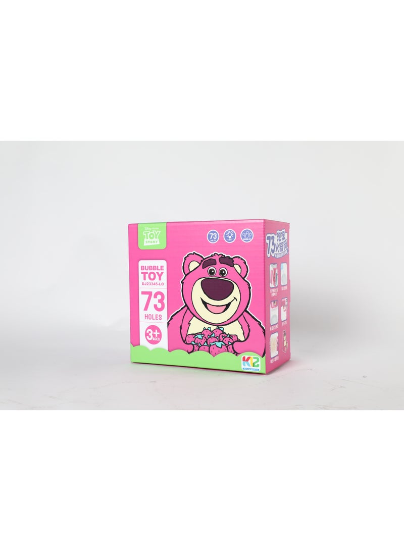 ميسوكا لعبة مسدس الفقاعات على شكل دب لوتسو، آلة فقاعات بـ 73 حفرة للأطفال - Image 2
