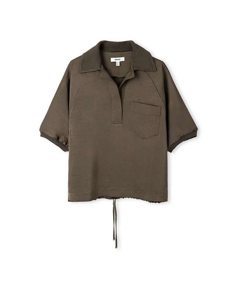 Ipekyol  Mixed Media Blouse for Women | Best Price UAE