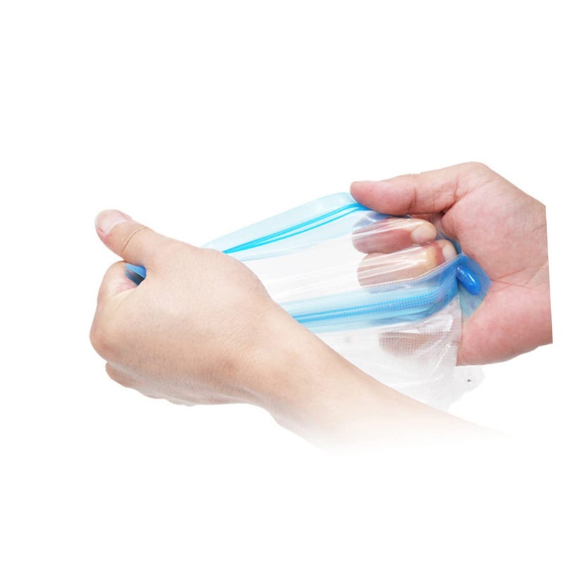 Reusable Vacuum Compression Bags For Food Storage 12pcs 22x21x0 26cm With Clips - Image 5