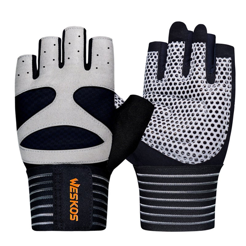 Sports Gloves With Air Cushion Anti Slip Wear Resistant Protection For Fitness Cycling And Outdoor Activities - Image 1