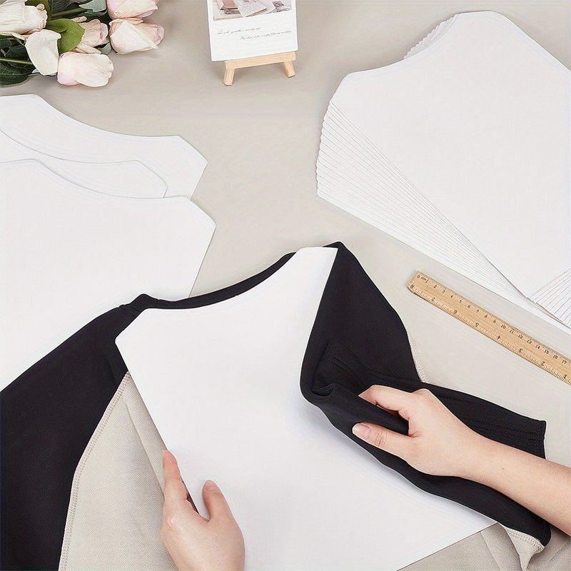 White Garment Interfacing Cardstock 20 Sheets, Shirt Interlining Folder 341x258mm - Image 1