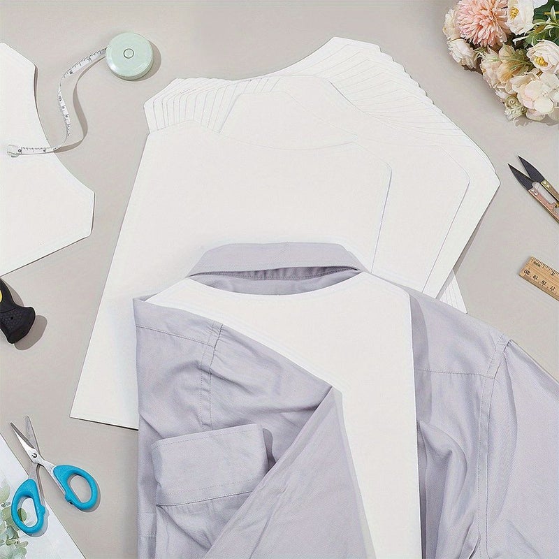 White Garment Interfacing Cardstock 20 Sheets, Shirt Interlining Folder 341x258mm - Image 5