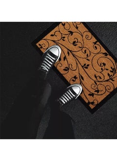 EVIDECO Non-Slip Backing Attractive Design Leaf Print Door Mat Black and Brown 45 x 75 cm 140461074  - Image 5