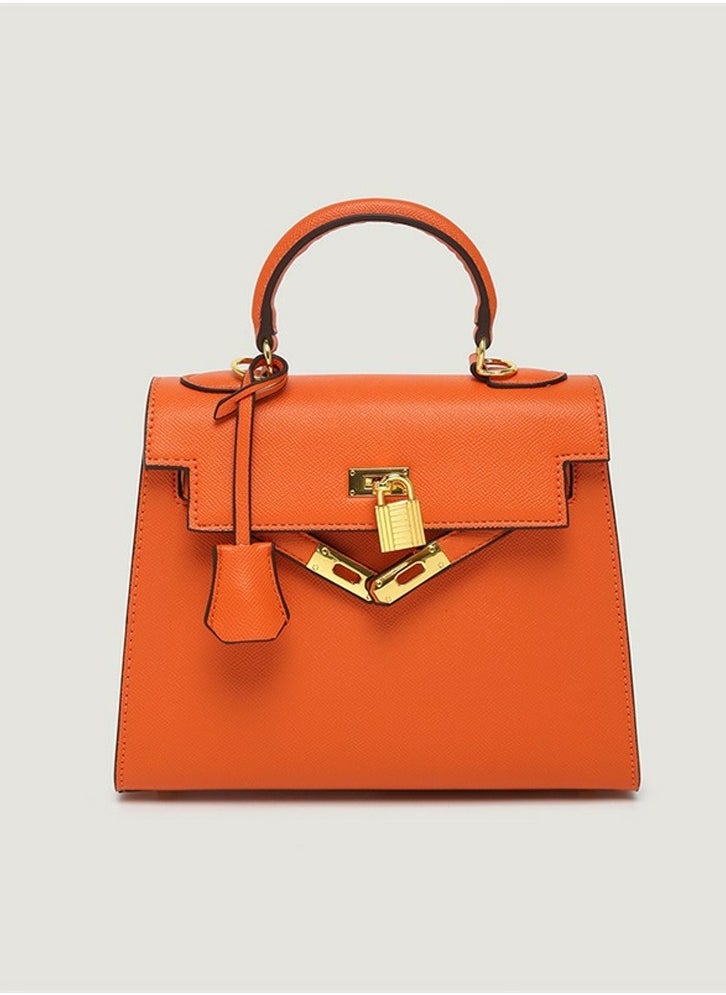 Loquat Ladies' Stylish Handbag Single Shoulder Crossbody Bags Orange 