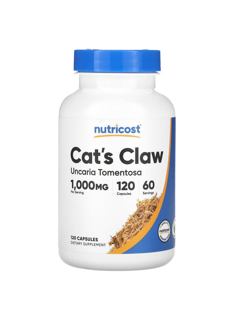 Cat's Claw, 120 Capsules (500 mg per Capsule)