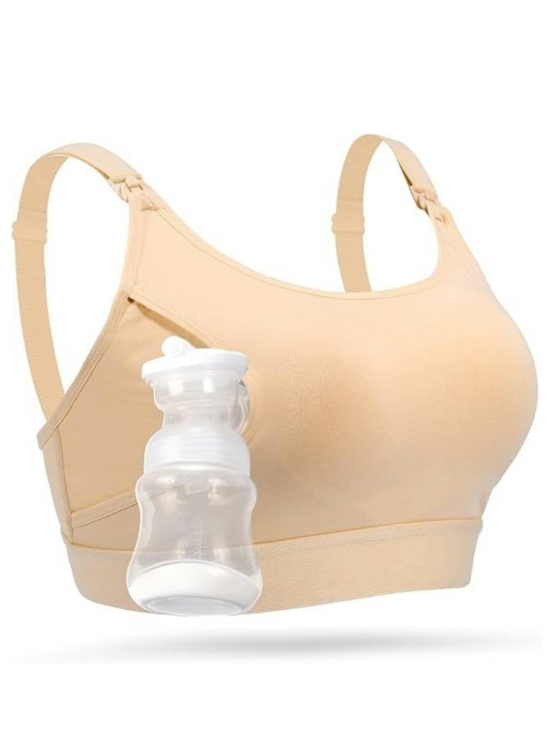 Lupantte Hands Free Pumping Bra, Breast Pump Bra, Adjustable for Holding Breast Pumps, Pumping & Nursing Bra in One  - Image 1