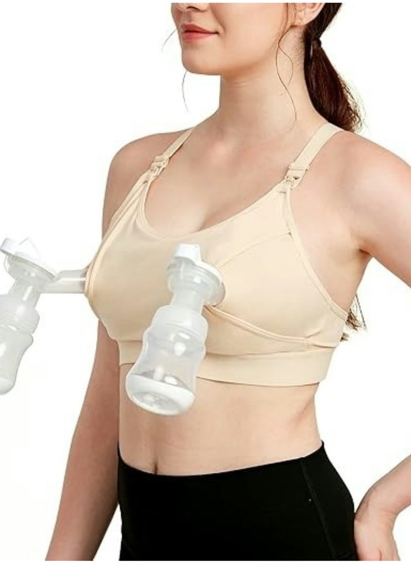 Lupantte Hands Free Pumping Bra, Breast Pump Bra, Adjustable for Holding Breast Pumps, Pumping & Nursing Bra in One  - Image 2