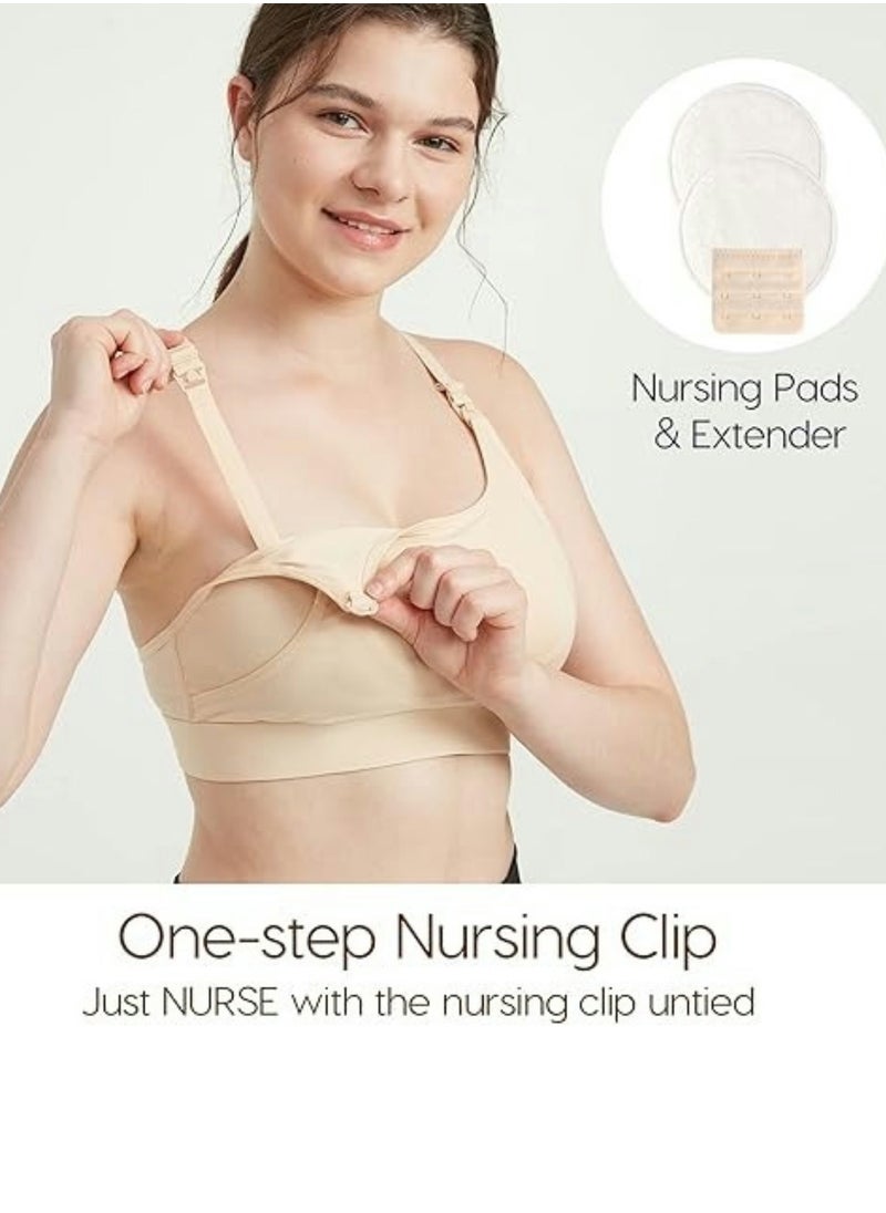 Lupantte Hands Free Pumping Bra, Breast Pump Bra, Adjustable for Holding Breast Pumps, Pumping & Nursing Bra in One  - Image 3