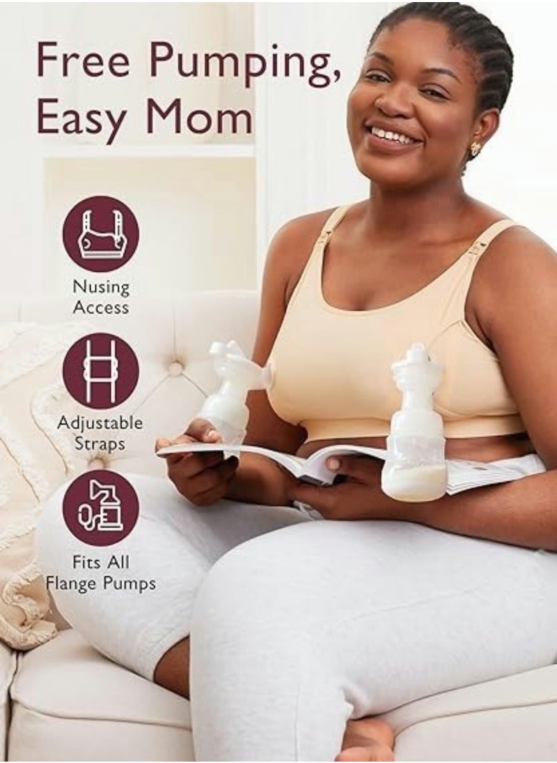 Lupantte Hands Free Pumping Bra, Breast Pump Bra, Adjustable for Holding Breast Pumps, Pumping & Nursing Bra in One  - Image 5