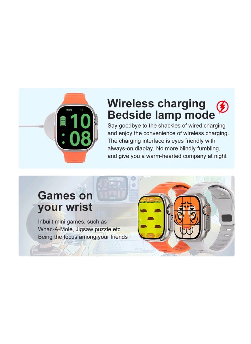 Generic - DT8 Ultra Wear Pro Smart Watch Sport Version 2.0 Inch HD Full Screen Wireless Charging - Image 1