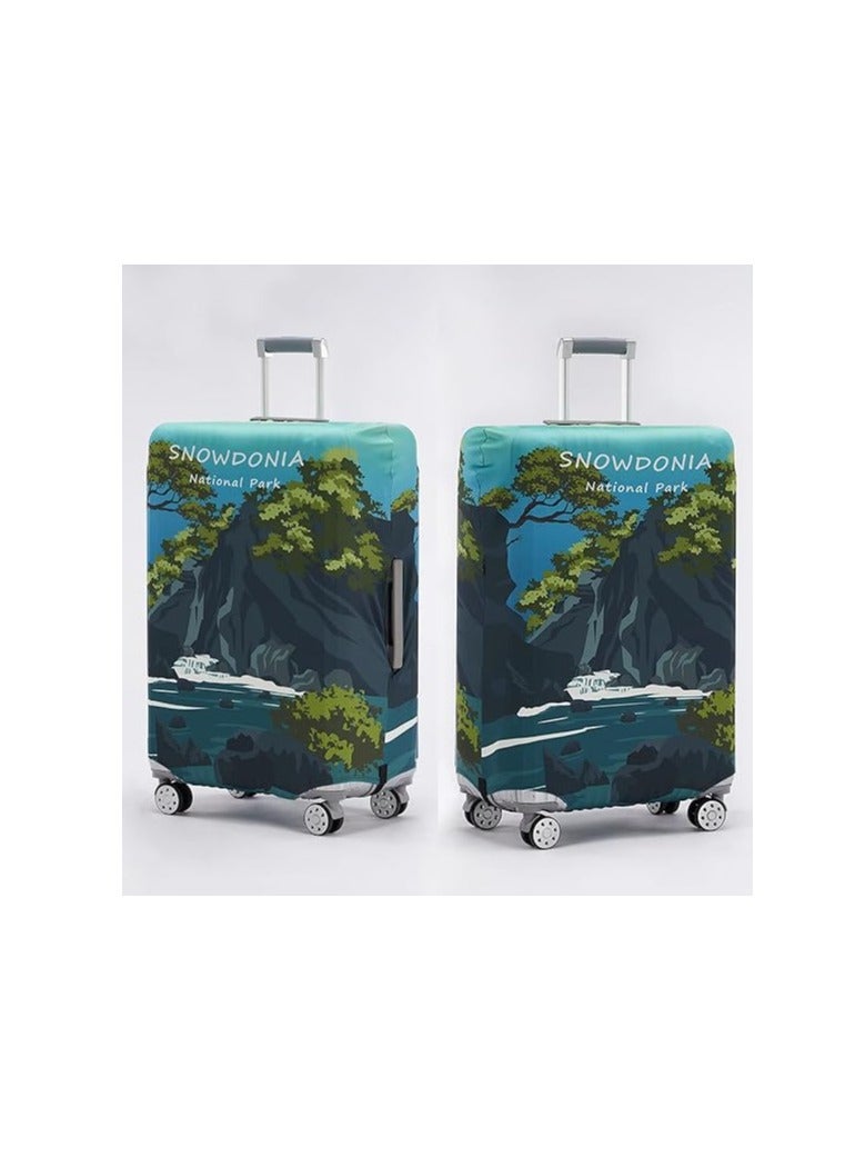 Excefore غطاء حقائب قابل للغسل غطاء حقيبة مضاد للخدش واقي حقيبة يناسب حقائب 22-25 بوصة - Image 2